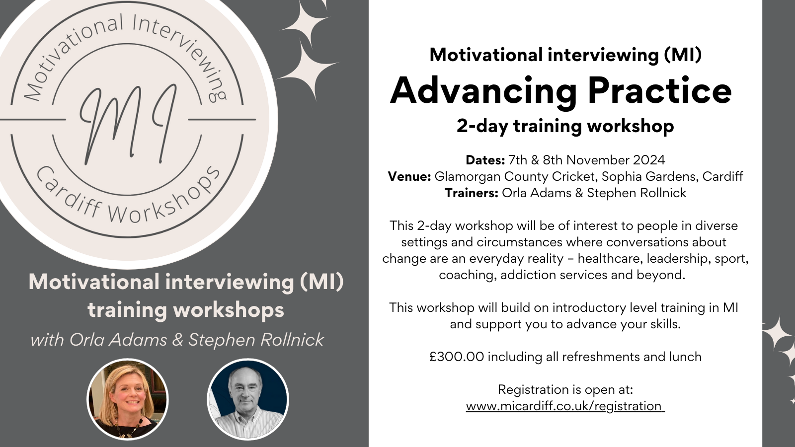 Motivational interviewing (MI) training workshop